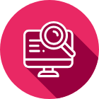 Ikon skärm och förstoringsglas