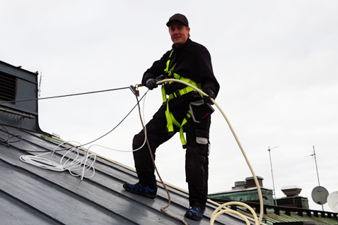 Installation på ett tag i Örebro